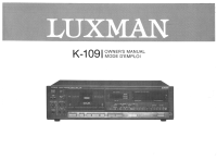 Luxman K-109-Owners-Manual 